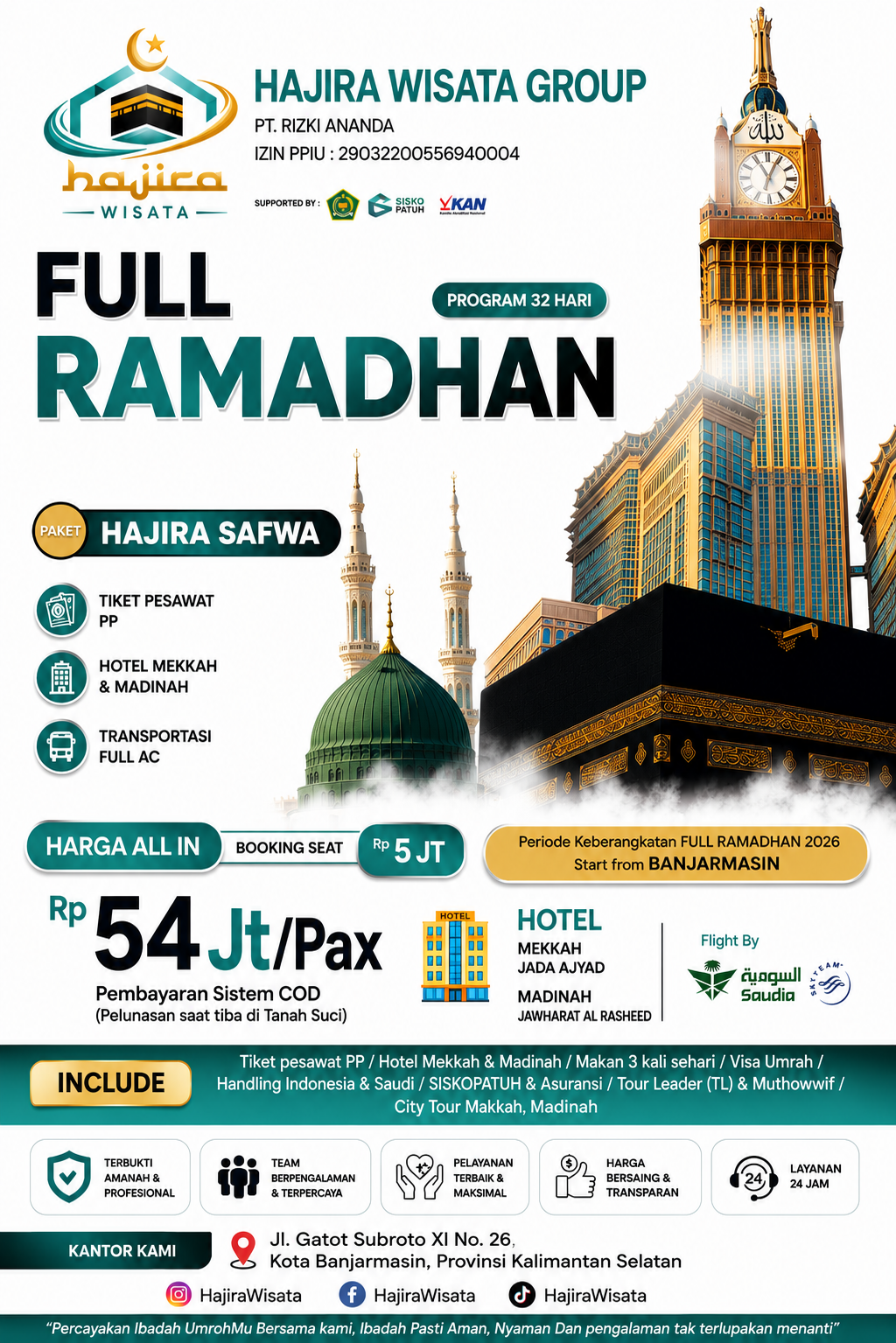 Pratinjau brosur Full Ramadhan — Program 32 Hari